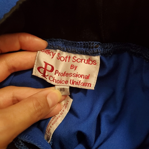 Xs blue scrub pant - Picture 2 of 2